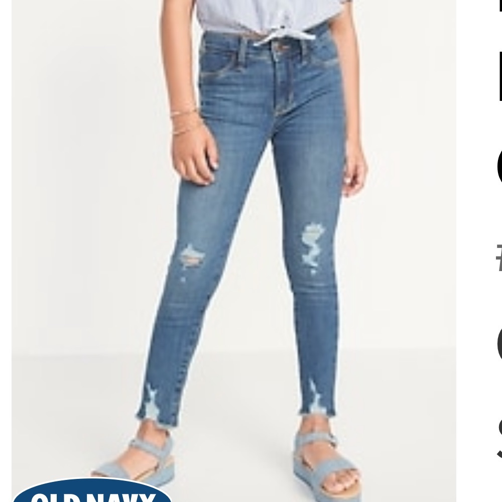 Old Navy Rockstar Jeggings Size 8 Girls